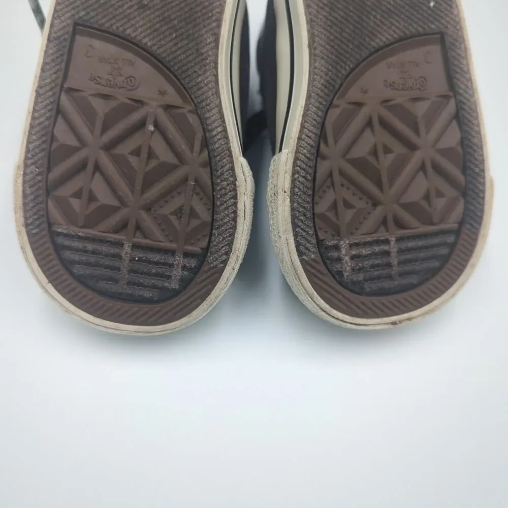 Converse Chuck Taylor All Star High Top Shoes Gray Sneakers Baby Toddler Size 3